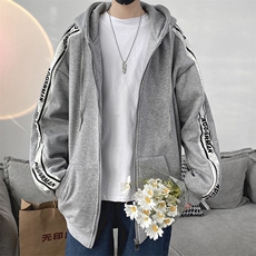 开衫卫衣外套男连帽秋季韩版潮流宽松休闲上衣运动服W2149-P38，男装卫衣，星座512-4