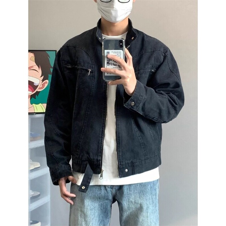 夹克外套男新款男士时尚套装一套搭配牛仔裤帅气衣服男装J88674,男装夹克,星座1116A（原606A-3）
