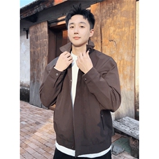 新款翻领夹克男士秋季时尚拼接痞帅短款外套休闲男装潮JA263，男装夹克，星座516A