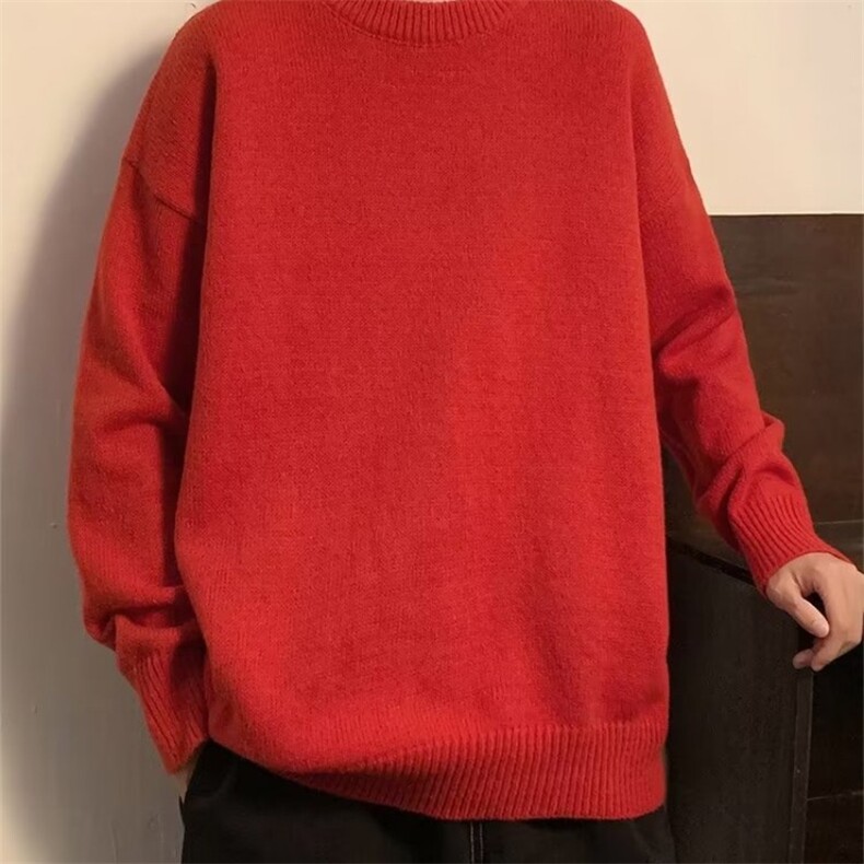 2023年新款圆领针织开衫男士秋冬季韩版宽松慵懒高级感毛衣,男装针织衫/毛衣,四季星座218-1