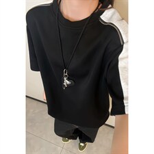 2026夏季新款拼接解构270g华棉短袖T恤男DT6260特P25建议零售价68，男装T恤，电商A001