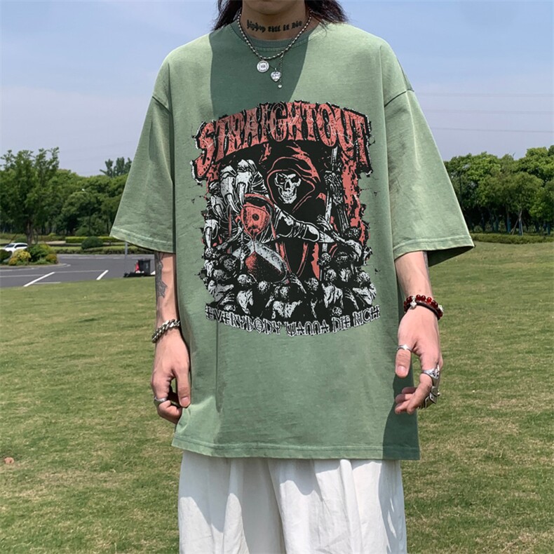 美式骷髅印花水洗做旧夏季无袖背心/马甲/坎肩XZ514-2-1312-P38,男装背心/马甲,星座514-2(原B239)