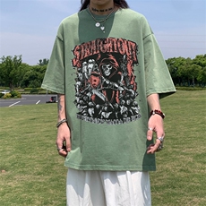 美式骷髅印花水洗做旧夏季无袖背心/马甲/坎肩XZ514-2-1312-P38，男装背心/马甲，星座514-2(原B239)