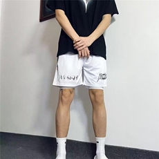 夏季美式运动短裤男四分不过膝运动裤夏季健身跑步透气速干篮球裤，男装牛仔裤，星座506A