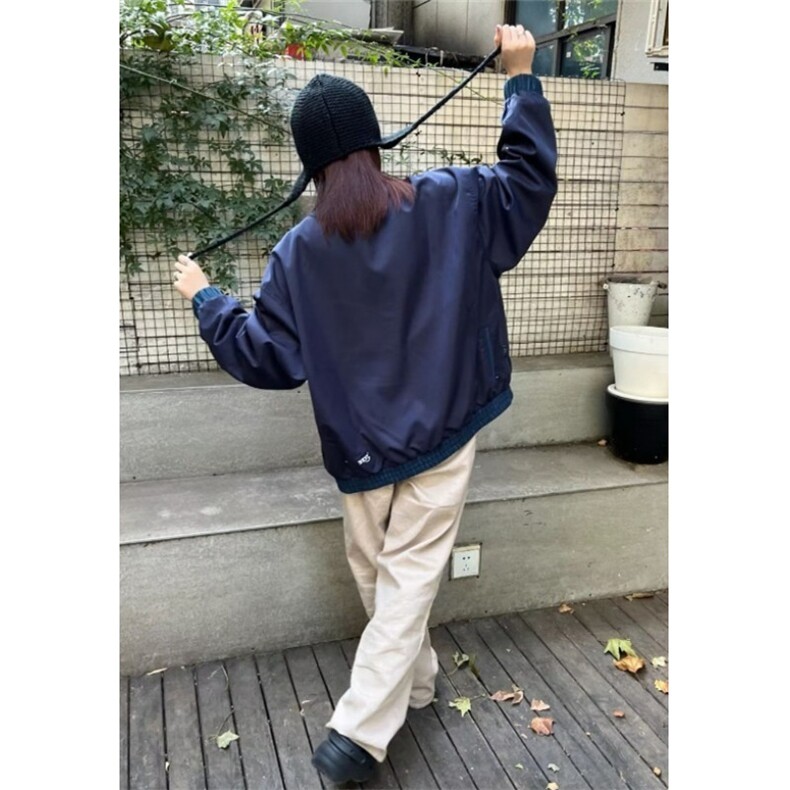 日系复古拼接棒球服夹克男春秋潮牌宽松拼色情侣工装外套J631,男装夹克,星座1116A（原606A-3）