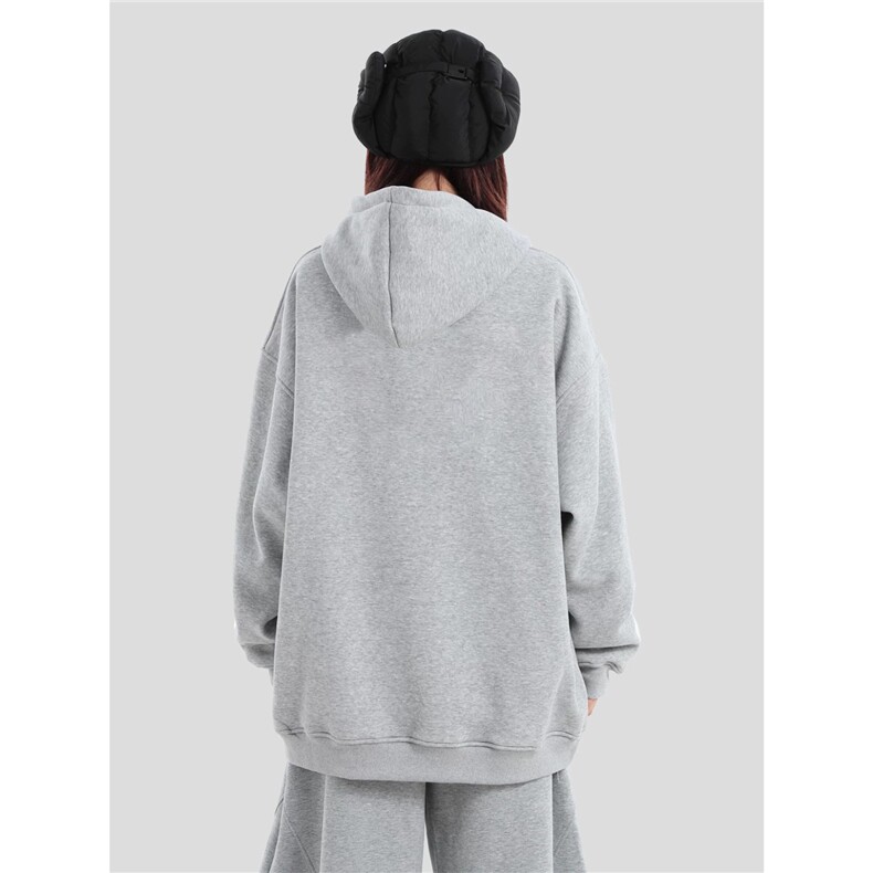 美式潮牌复古高街刺绣连帽卫衣男女春秋季宽松套头帽衫WY8089P56,男装卫衣,星座1013-5
