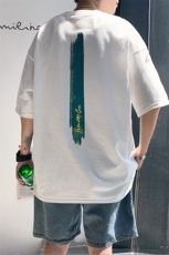 1图案已注册港风休闲情侣潮大码M-5XL风短袖T恤7036F20控38，男装T恤，星座226-2