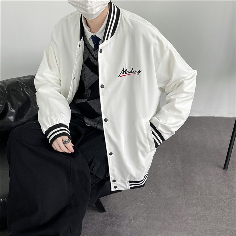 2025秋季立领棒球服男港风宽松潮流上衣夹克/A338-1WT63P65,男装夹克,电商D325