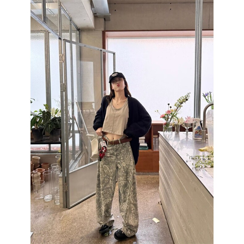 新款简约文艺流行原宿气质ins潮流日系百搭休闲裤时尚慵懒,男装休闲裤,星座506A