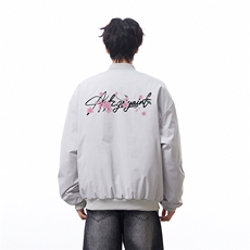 白底抖音直播带货得物高品质棒球领飞行夹克棉衣M1353P88，男装夹克，电商C408(原B339-1)