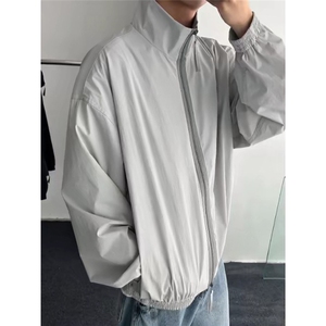 速干冰丝防晒衣男夏季美式立领冲锋衣轻薄透气运动防晒服JKY216图片