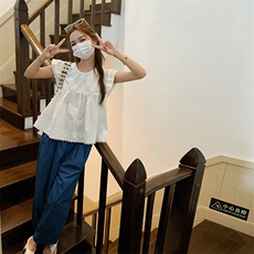 大量现货主推上衣+奶奶裤2件套2C129-8872-P125-K178，女装套装/套裙，2C129