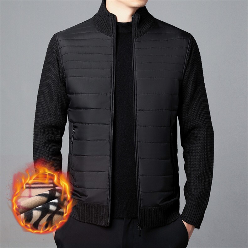 秋冬季时尚新款男士韩版潮流加绒加厚开衫KF8508P54,男装针织衫/毛衣,星座306A