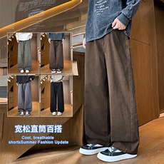 【现货】2025秋冬新款潮流气质宽松阔腿直筒宽松休闲裤9280-P45，男装休闲裤，星座1006
