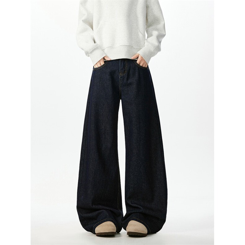 美式丹宁色弯刀牛仔裤男潮牌香蕉休闲长裤喇叭裤K2511P55,男装牛仔裤,电商A062