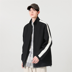 夹克秋季立领 休闲美式潮流工装运动情侣宽松防风外套230-P40图片