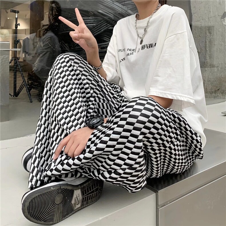 华夫格休闲裤子男春秋季百搭设计感休闲裤CK63P38,男装休闲裤,星座1116-2