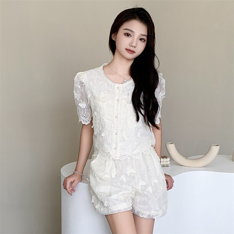 现货小香风时尚百搭气质套装2024夏新款绝美精致高级感两件套裙，女装套装/套裙，韩然一族