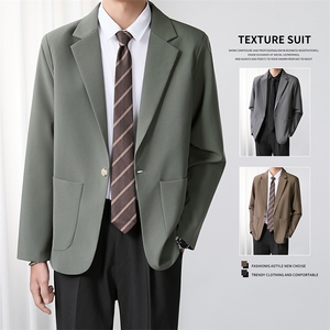 1506A/GW910/P67韩系抗皱垂感西装外套季商务百搭休闲小西服上衣1图片