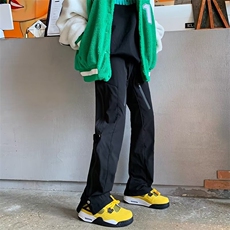 男秋季新款港风休闲裤黑色防水双层GK98P45，男装休闲裤，星座1116-2