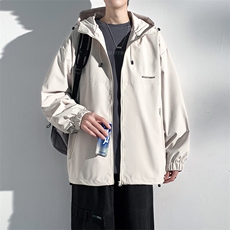 新款秋季夹克男工装青少年户外宽松大码外套情侣冲锋衣JK0727-P53，男装夹克，星座308B-2
