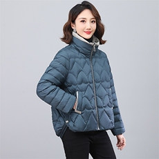 全年现货~2025冬季新款羽绒服撞色时尚短款白鸭绒外套，女装羽绒服，天丽