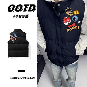 1506/QB8120/P56美式高街徽章字母刺绣棒球服男女冬季夹棉棉衣图片