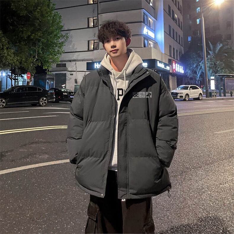 外景冬季加厚面包服男宽松保暖棉衣港风休闲立领外套MF00431/P90，男装棉衣，电商B316