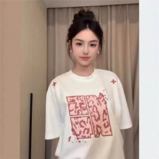 纯棉刺绣T恤短袖男女百搭夏季BT013-P32，男装T恤，星座412-3