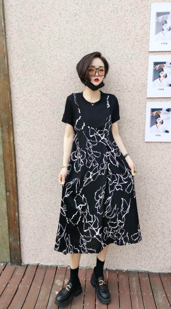 夏季新款拼接连衣裙，女装连衣裙，芷箐伊苑