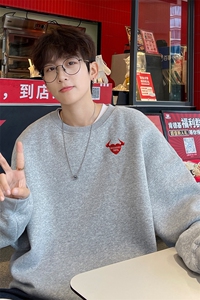 ！圆领卫衣男装港风长袖t恤男外套男 WY515-特P23图片