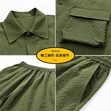 短袖衬衫男新款夏季薄款透气搭配一套短裤宽松翻领衬衣TZ073-P80，男装牛仔裤，星座308B-2
