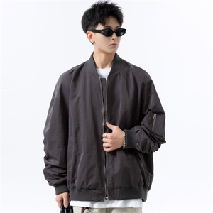 美式飞行员棒球服男秋冬宽松大码潮牌夹克休闲 J5011 P88图片