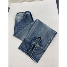 B221美式ins高街暗黑重工艺宽松直筒牛仔裤LK26627-特P45控78，男装牛仔裤，电商B221