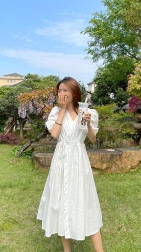 春季工艺连衣裙,女装连衣裙,木夕子诗