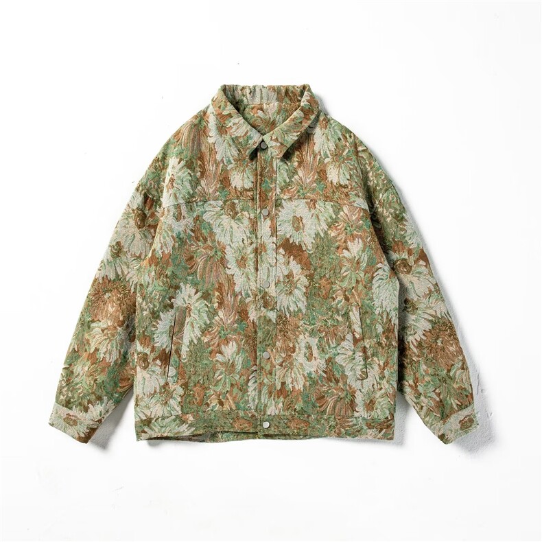 高质量日系复古提花面料休闲时尚潮流夹克上衣外套WT213 p65图片