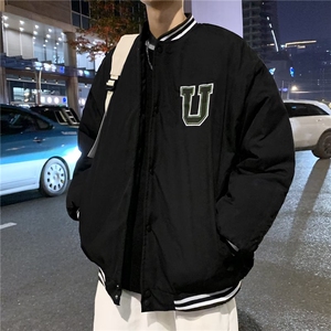 春秋季棋盘格棒球服男ins潮牌宽松休闲外套港风潮流痞帅学生夹克图片