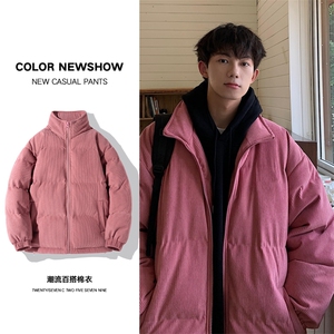M-6XL 主推 新款灯芯绒面料冬季加厚宽松立领棉服XZ109-1-223-P88图片