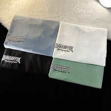 新款港风平铺摆拍短袖T恤印花棋盘格纯手感宽松TC3109-P28，男装T恤，星座717