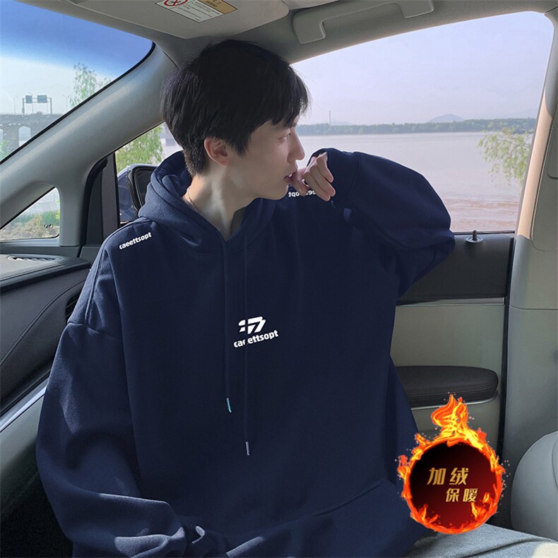 抖音得物供货可提供视频秋冬重磅美式宽松连帽卫衣DL2101,男装卫衣,电商A486
