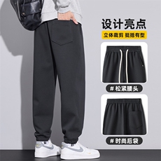 男士休闲裤秋季宽松束脚哈伦美式潮牌工装卫裤运动长裤Z2574-P45，男装休闲裤，星座509