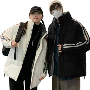 推荐2023冬季新款棉衣港风情侣棉服潮牌宽松上衣M6687图片