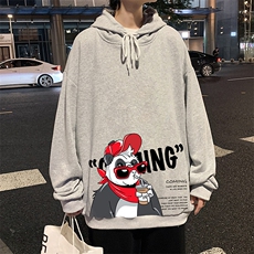 WY2218-P35纯棉连帽卫衣男大码运动帽衫宽松薄外套男，男装卫衣，电商A040