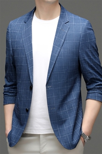M5565-1钱塘2020-3春夏新款男士商务休闲西服潮流百搭外套P135图片