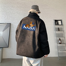 麂皮绒棉衣男大码立领棉袄子男羽绒棉服JM87247-P110，男装棉衣，电商A040