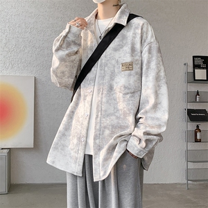 8XL-M秋冬款加绒加厚衬衫男做旧脏脏保暖外套大码衬衣CS29002P65图片