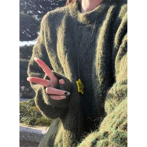 肌理感绞花针织衫男款秋冬圆领套头毛衣内搭长袖打底衫MZ19,踩脚打底袜裤穿搭图片
