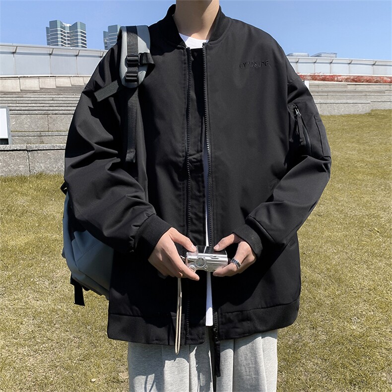 春季新款飞行夹克男士休闲棒球服上衣美式复古工装百搭外套男潮,男装夹克,星座410-6（原星座1304-1）