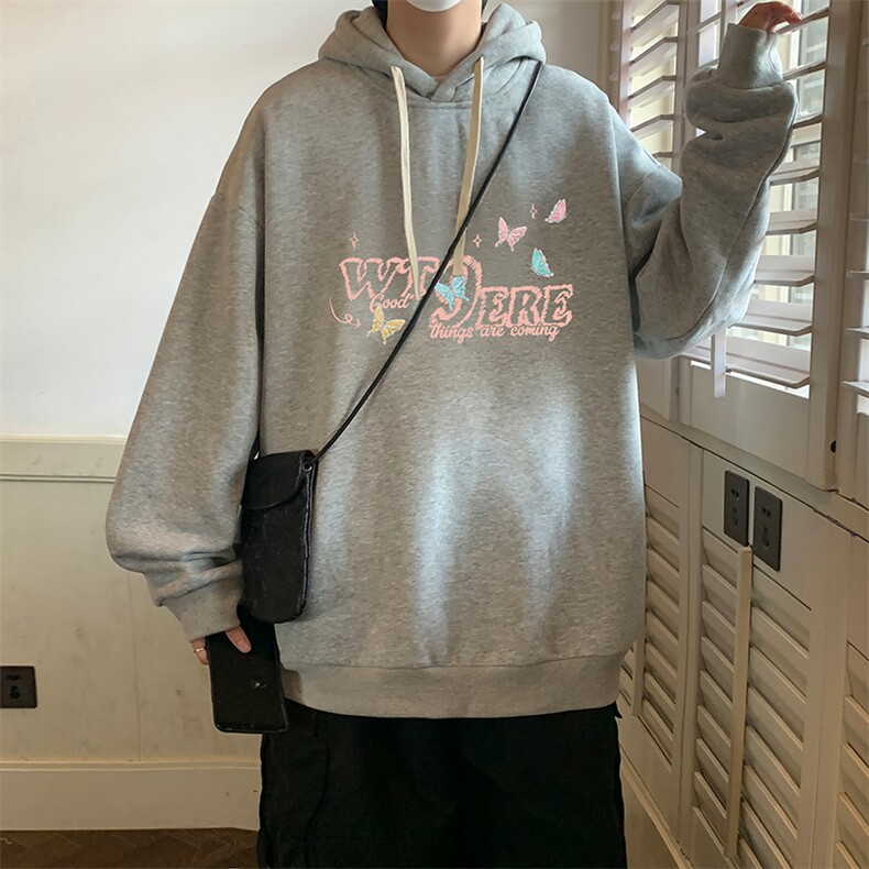 连帽卫衣男大码胖子帽衫大号运动服WY2443-P35,男装卫衣,电商A040
