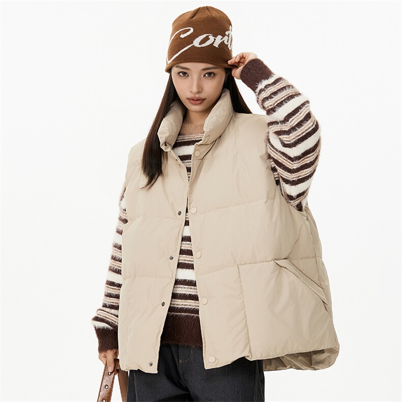 羽绒马甲新款男女冬装无袖背心外套保暖工装外套225-2-Y201-P198，男装背心/马甲，星座225-2